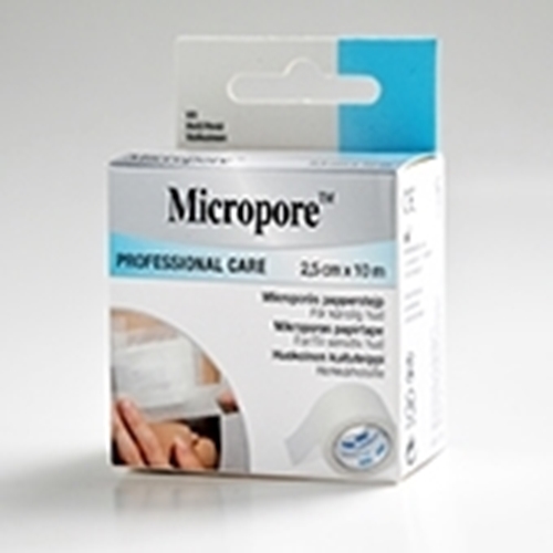 Micropore 2,5cmx10m refill hvit