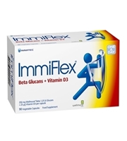 Bilde av ImmiFlex Betaglukan og Vitamin D3 90 Vegkapsler -utsolgt