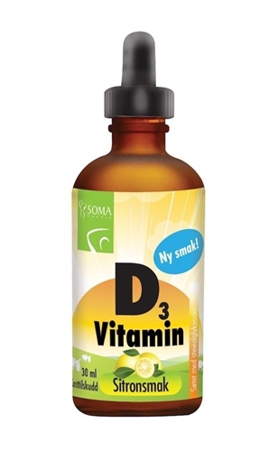 Vitamin D3 Dråper Sitronsmak 30ml