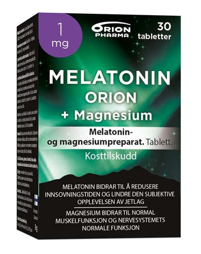 Orion melatonin 1mg+magnesium