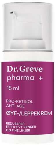 Dr Greve pharma+ pro-retinol øye&leppekrem 15ml