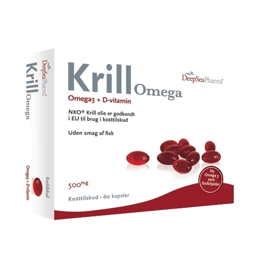 Krill Omega3 + D vitamin 60stk