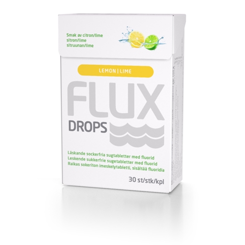 Flux drops sugetabletter lime&sitron 30stk