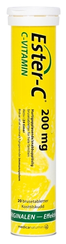 Ester-C Vitamin 200mg brusetabletter