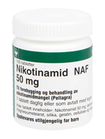 Bilde av Nikotinamid NAF Tabletter 50mg 100 stk