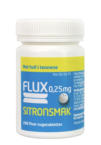 Flux Sugetabletter 0,25mg Sitron