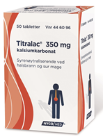 Bilde av Titralac Tabletter 350mg, 50 stk