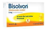 Bilde av Bisolvon Oppløselige Tabletter 8mg