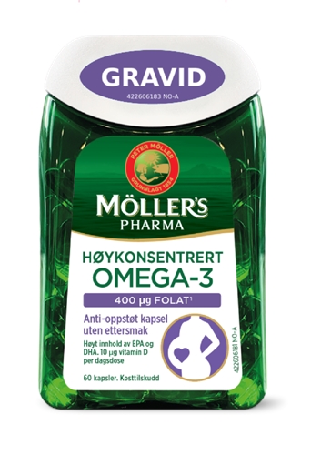 Möller's Pharma Høykonsentrert Omega-3 Gravid