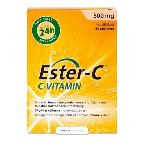 Ester-C Vitamin 500 mg 60 Tabletter