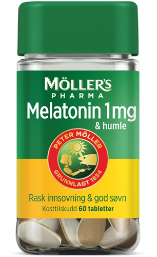 Møllers Pharma  melatonin tabletter 1mg&humle 60stk