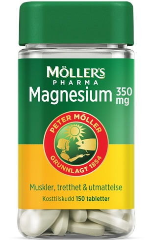 Møllers Pharma magnesium tab 350mg - 150stk