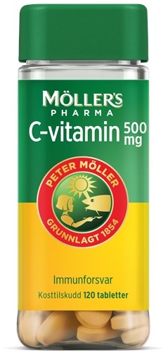 Möller's Pharma 500 mg C-vitamin tabletter 120stk