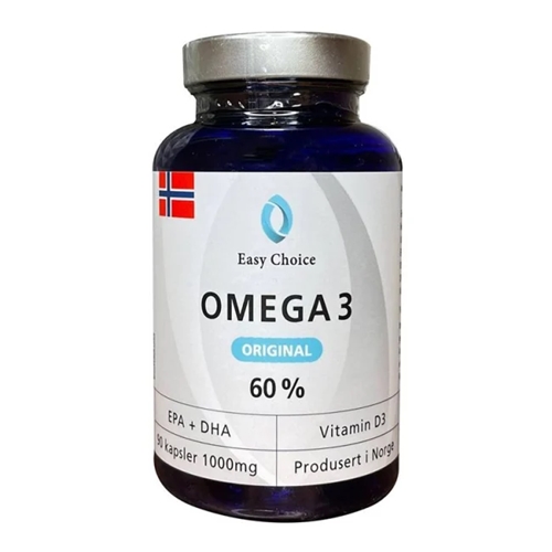 Easy Choice Omega-3 Original 60% kapsler 1000 mg 90 kapsler
