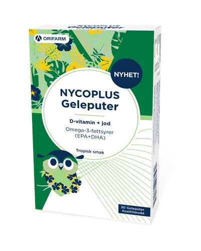 Nycoplus Omega-3 geleputer med jod og d-vitamin