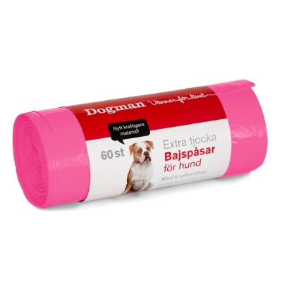 Bæsjepose m knytehåndtak 50-pk