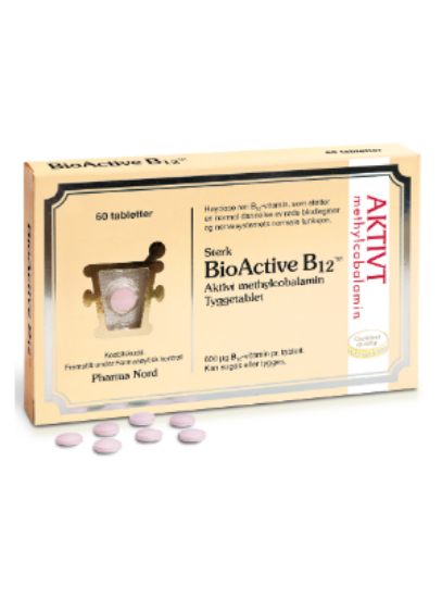 BioActive B12 600µg 60 tabletter