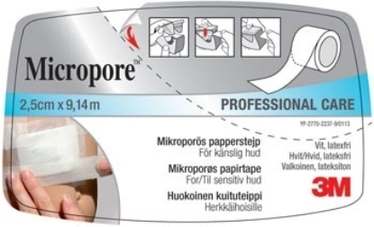 Bilde av Micropore 2,5cmx9,14m disp hvit 