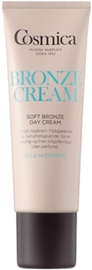 Cosmica Soft Bronze Day Cream 50 ml farget dagkrem med naturlig solbrun glød