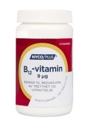 Bilde av Nycoplus B12 vitamin 100 tabletter