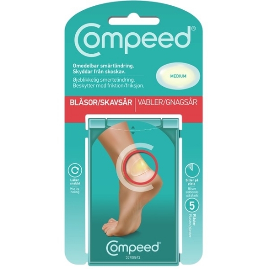 Bilde av Compeed Gnagsårplaster Medium 5 stk