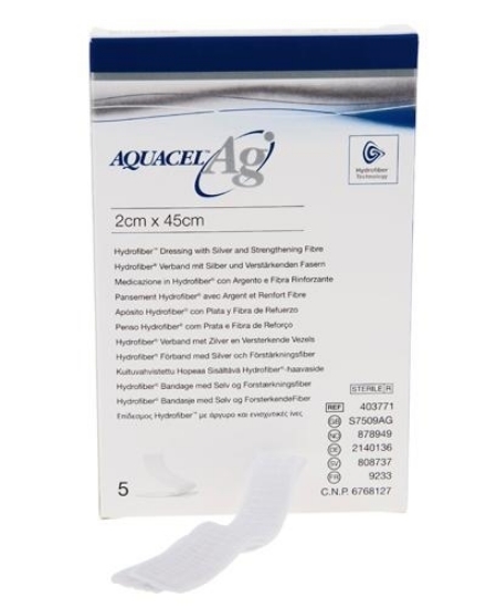 Bilde av Aquacel Ag Hydrofiber Sårfyll Bandasje 2x45cm