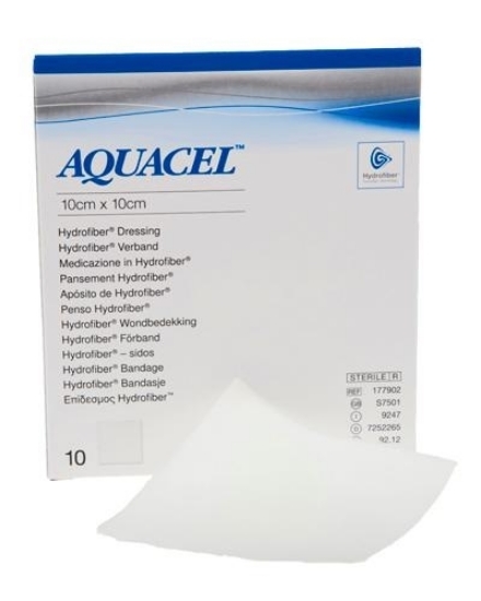 Bilde av Aquacel Hydrofiber Sårfyll Bandasje 10x10cm