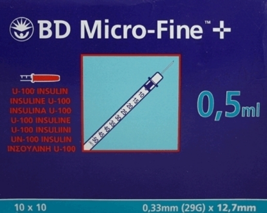 Bilde av BD microfine spr 0,5ml 12,7mm 