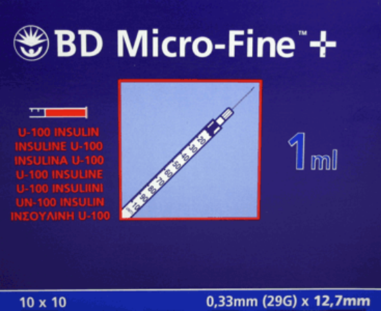 Bilde av BD microfine spr 1ml 12,7mm  UTSOLGT -SE vn. 892986