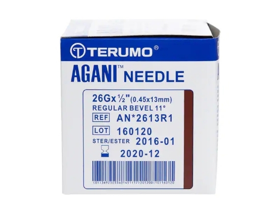 Terumo Agani kanyle 0,45×13 mm (26G × ½")-100 stk