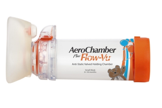 Bilde av AeroChamber Plus Flow-Vu With Small Mask 0-18mnd
