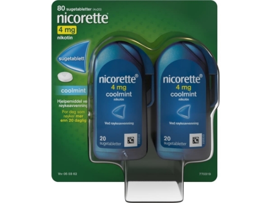 Nicorette sugetabletter 4mg Coolmint