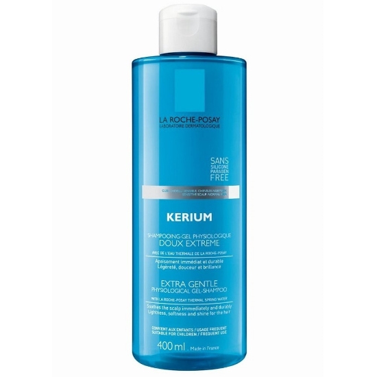 La Roche-Posay Kerium Extra Gentle Sjampo 400ml – Mild, Beroligende Sjampo for Sensitiv Hodebunn