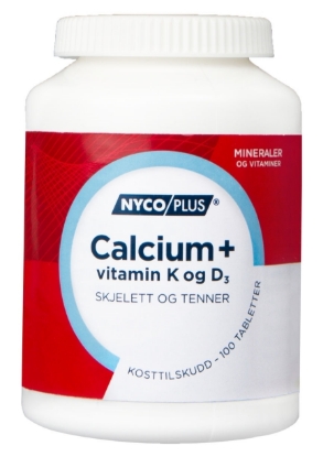 Bilde av Nycoplus calcium m/K&D3 100 tabletter