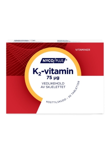 Nycoplus K2-vitamin 75 mcg 30 tabletter
