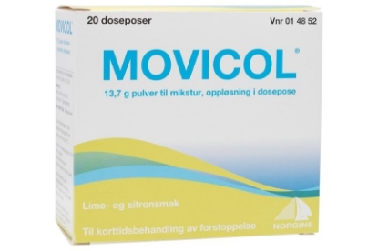 Bilde av Movicol Pulver Til Mikstur  20 doseposer lime/sitronsmak