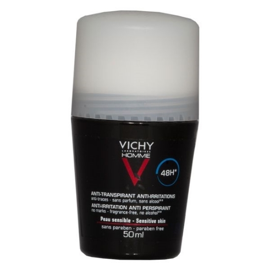 Vichy Homme 48H Anti-Trace antiperspirant uten parfyme 50 ml
