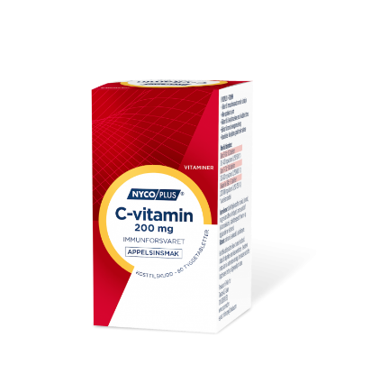 Bilde av Nycoplus C-vitamin tyggetabletter 200mg 80 stk