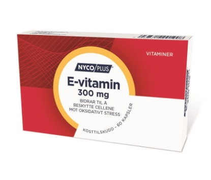 Bilde av Nycoplus E-vitamin 300mg 60 kapsler
