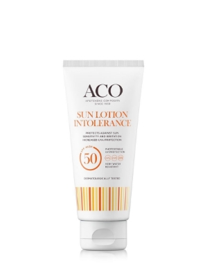 ACO Sun Intolerance Lotion SPF 50+ uten parfyme (100 ml)