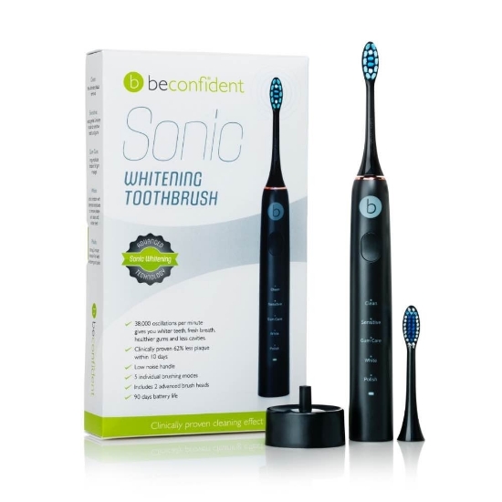 Bilde av Beconfident Whitening Sonic Tannbørste svart