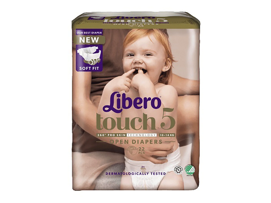 Bilde av Libero touch str.5  åpen bleie 10-14kg