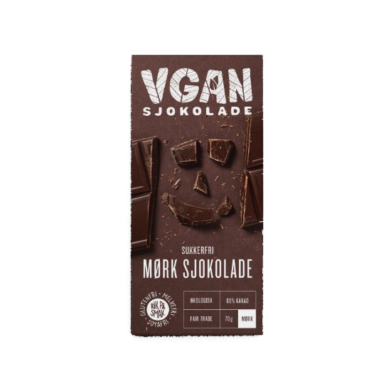 Bilde av Vgan mørk sjokolade sukkerfri