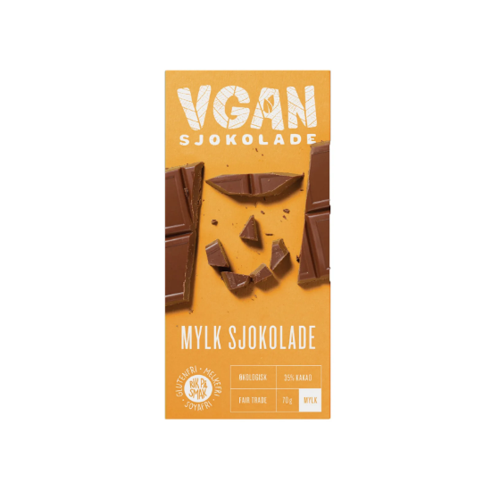 Vgan mylk sjokolade 70g