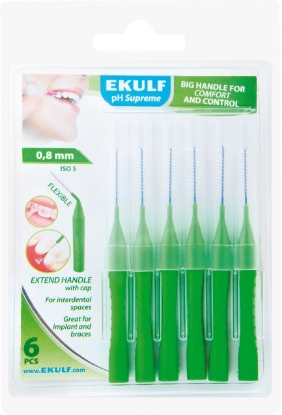 Bilde av Ekulf ph supreme mellombørst 0,8mm -6stk