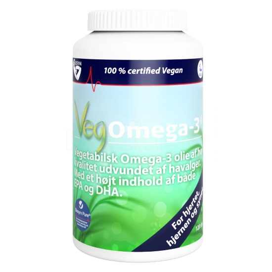Biosym OmniOmega Veg O‑3 – 100 kapsler | Vegansk omega‑3