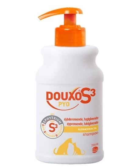 Douxo s3 pyo shampoo til dyr 200 ml