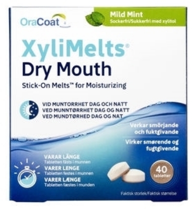 Bilde av Xylimelts munntørrhet mint dag & natt 40 stk