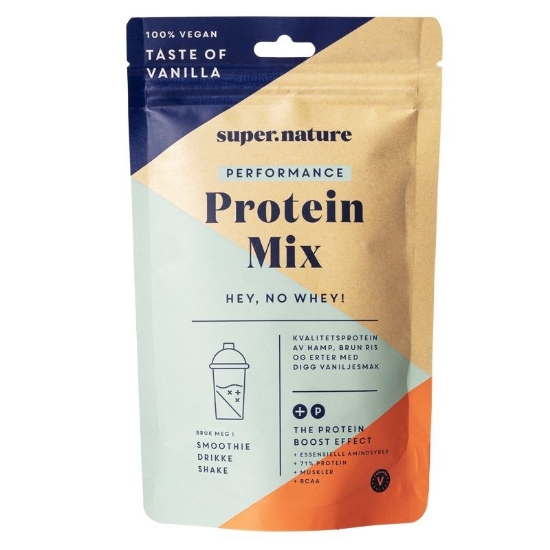 Super Nature Performance Protein Mix 200 g – Plantebasert protein for energi og restitusjon