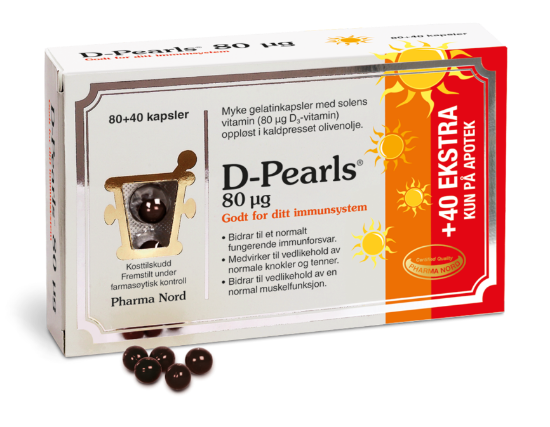 D-Pearls 80 mcg (120 kapsler)
